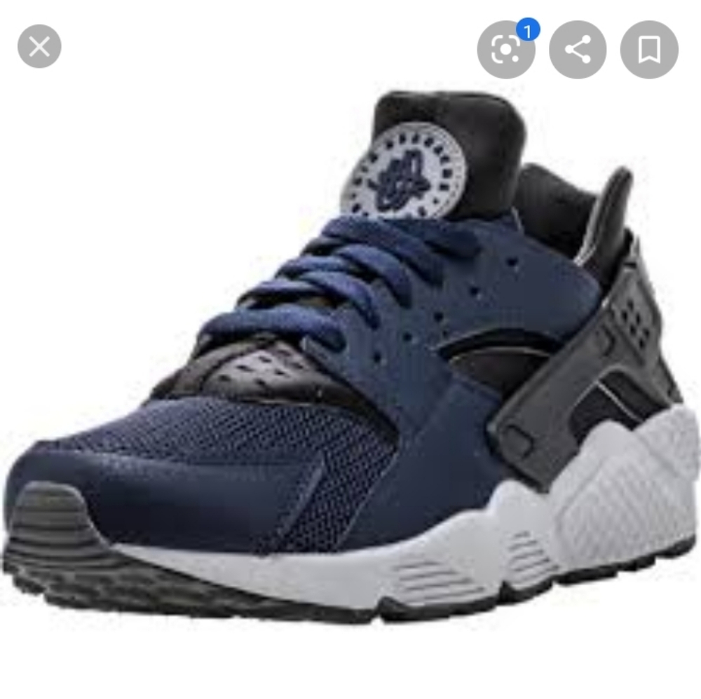Nike Air Huarache Size 10 Mens Blue/Gray